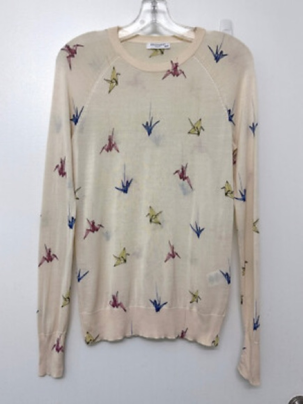 Equipment Sloane Origami Paper Crane Sweater